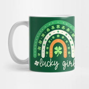 St. Patrick's Day Rainbow Tee - Lucky Girl Mug